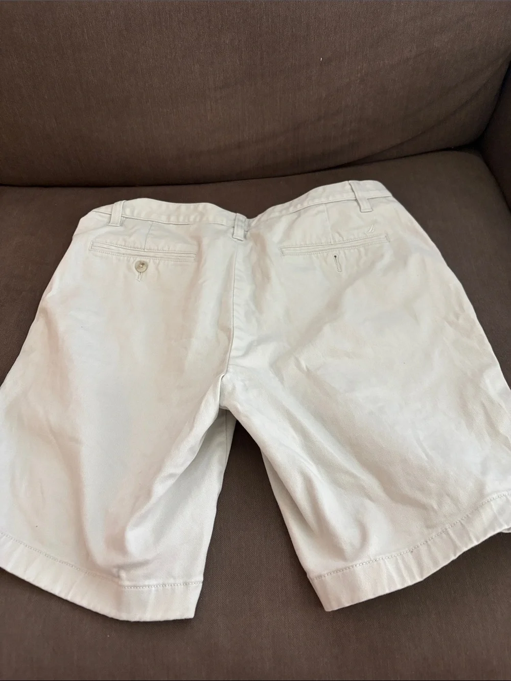 Nautica Light Beige Casual Cotton Shorts